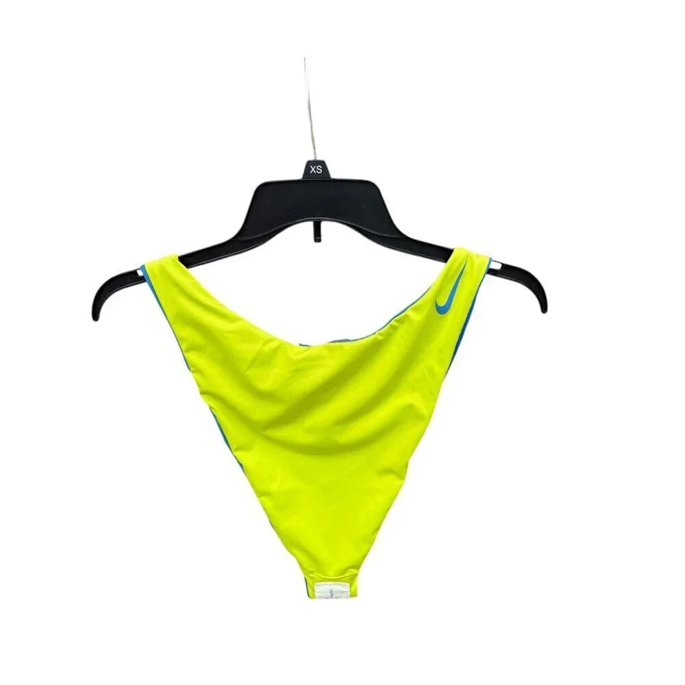 Nike Womens Reversible Blue & Neon Yellow Bikini Bottoms Size XL